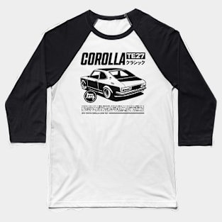 Corolla TE27 Black & White Baseball T-Shirt